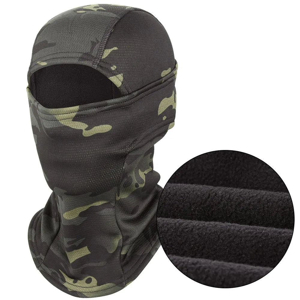 Winter Full Face Mask Tactical Balaclava Camouflage Cycling Running Bicycle Scarf Ski Climbing Bike Hunting Snowboard Men Women-WAYBIKER