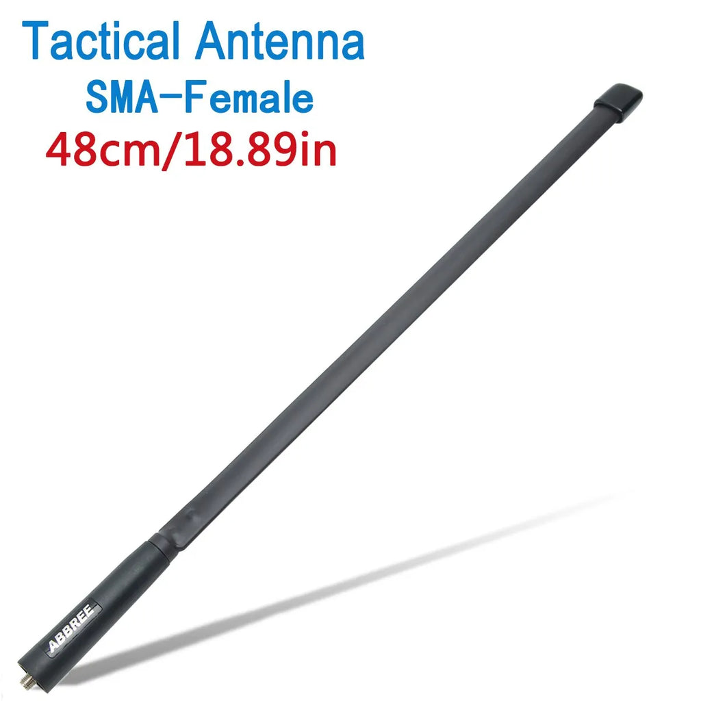 Abbree CS Tactical Antenna SMA Female Dual Band 144/430Mhz Foldable Walkie Talkie for Baofeng UV 5R 13 Pro 888S Quansheng UV K5