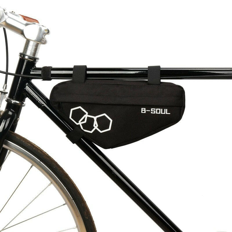 Polyester Bike Bag Waterproof Mountain Bicycle Triangle Bag Front Tube Frame Cycling Bag Pouch Holder Bycicle Accessories-WAYBIKER