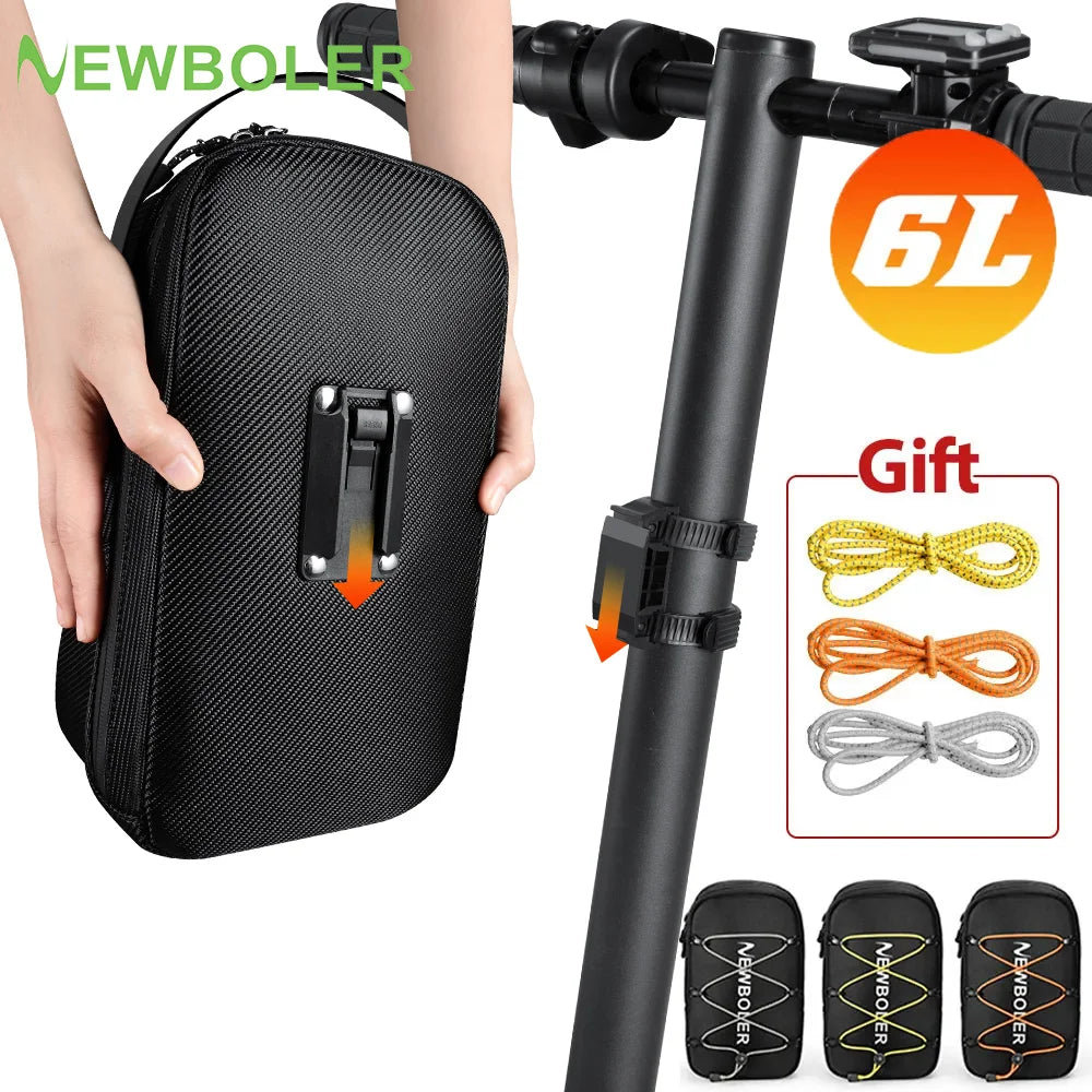 NEWBOLER 6L Electric Scooter Front Bag Quick Removable Large Capacity Electric Scooter Bag Outdoor Storage For Xiaomi Scooter