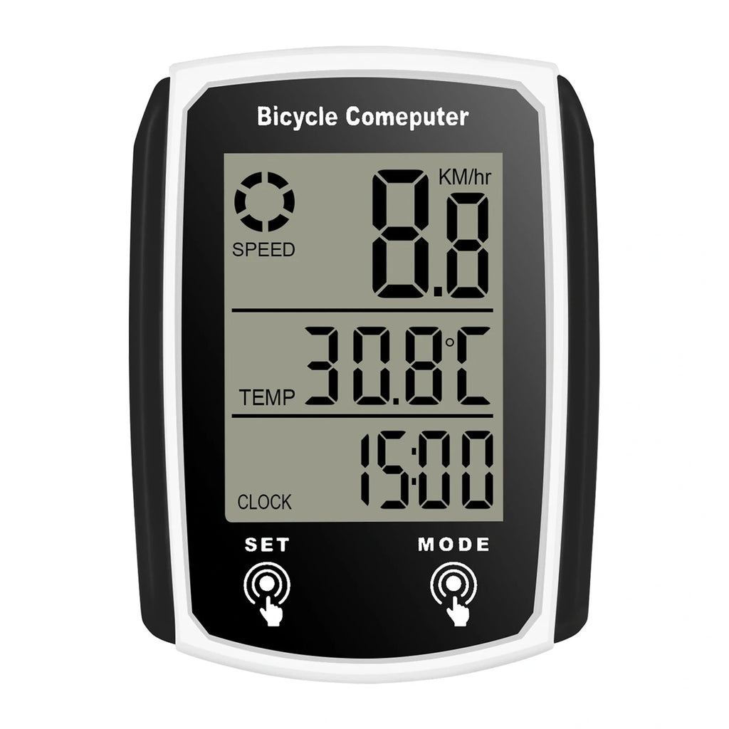 Wired Bike Computer 19 Functions Touch Bike Speedometer Odometer Waterproof Bicycle   Computer with Backlight-WAYBIKER