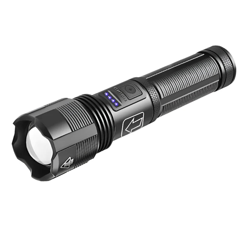 4 Core Led Flashlight Aluminum Alloy XHP70.2 XHP50.2 Tactical Hunting Torch Usb Rechargeable Zoomable Lantern 18650 Battery-WAYBIKER