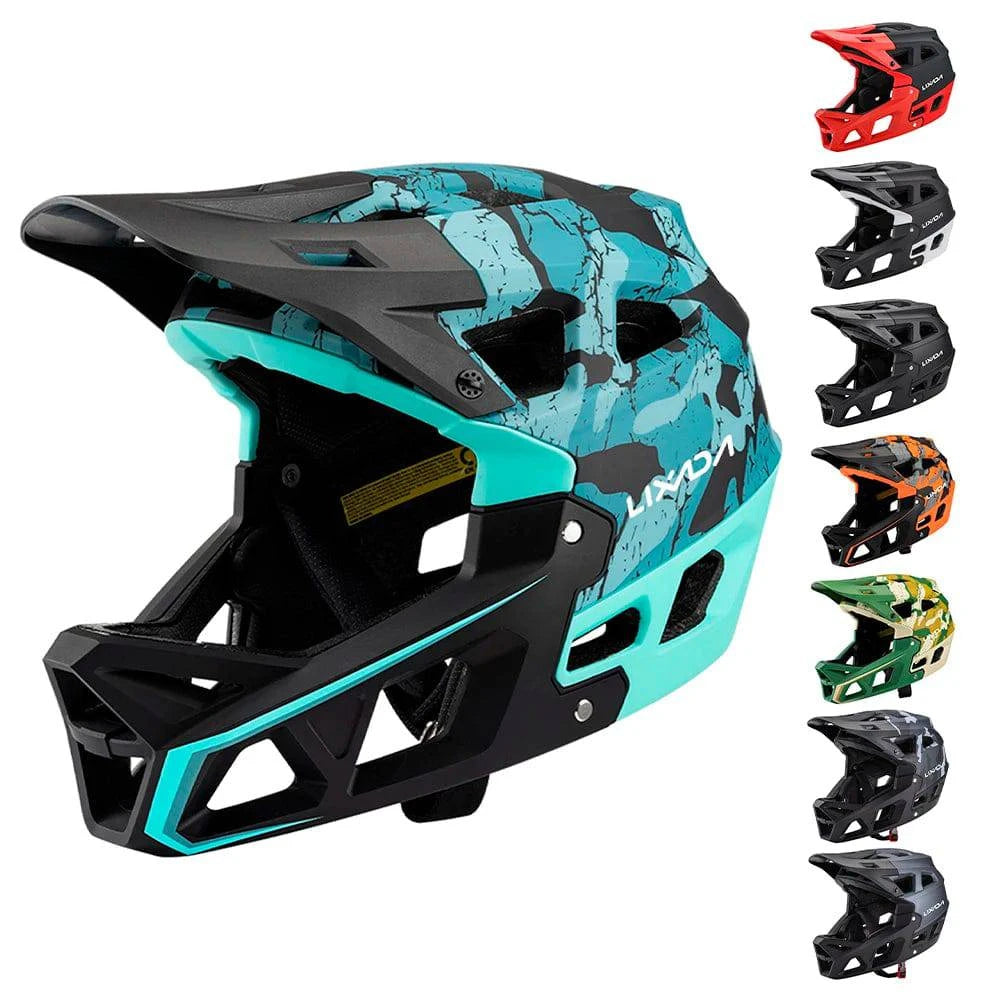 Full Face Mountain Bike Helmet Adult Racing Downhill MTB Helmet for Mountain Bike-WAYBIKER