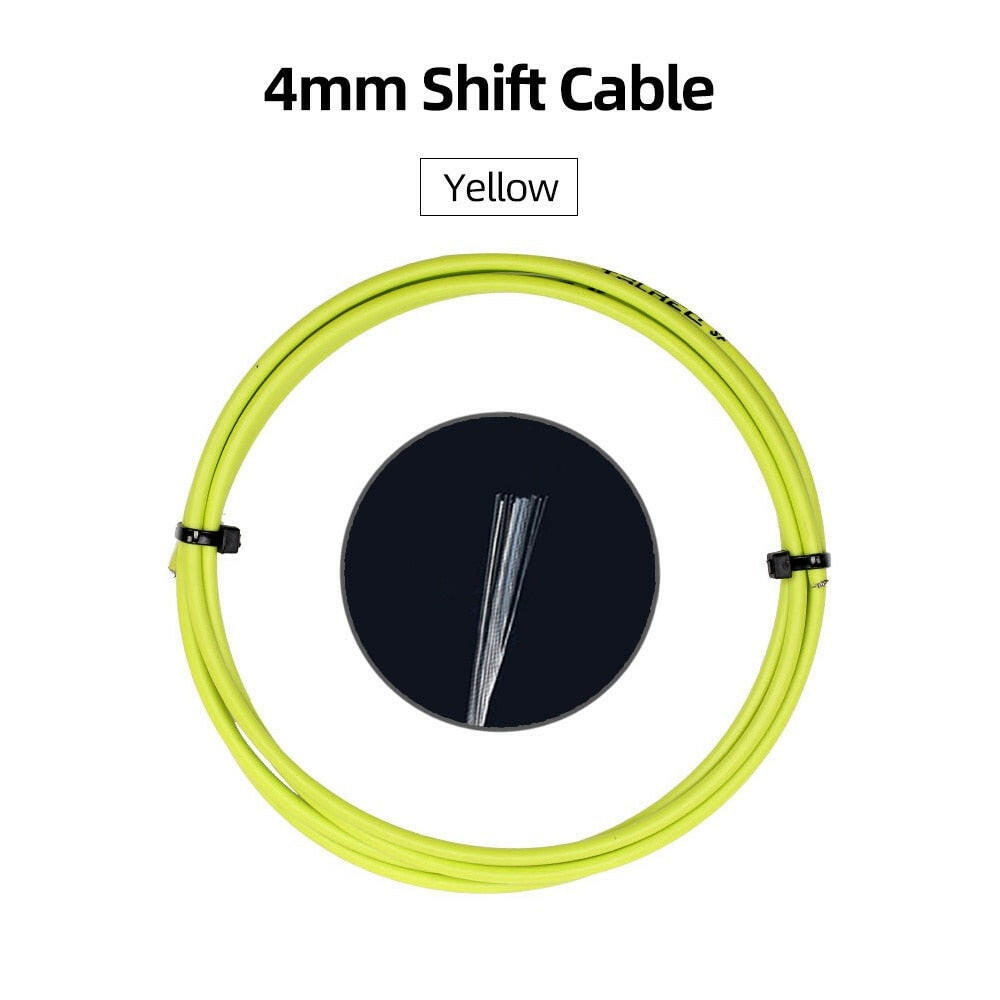 3m Bicycle Shifters Derailleur Brake Cables Shift Cable Tube 4mm/5mm Road MTB Bike Shifter Brake Cable Line Bicycle Accessories-WAYBIKER
