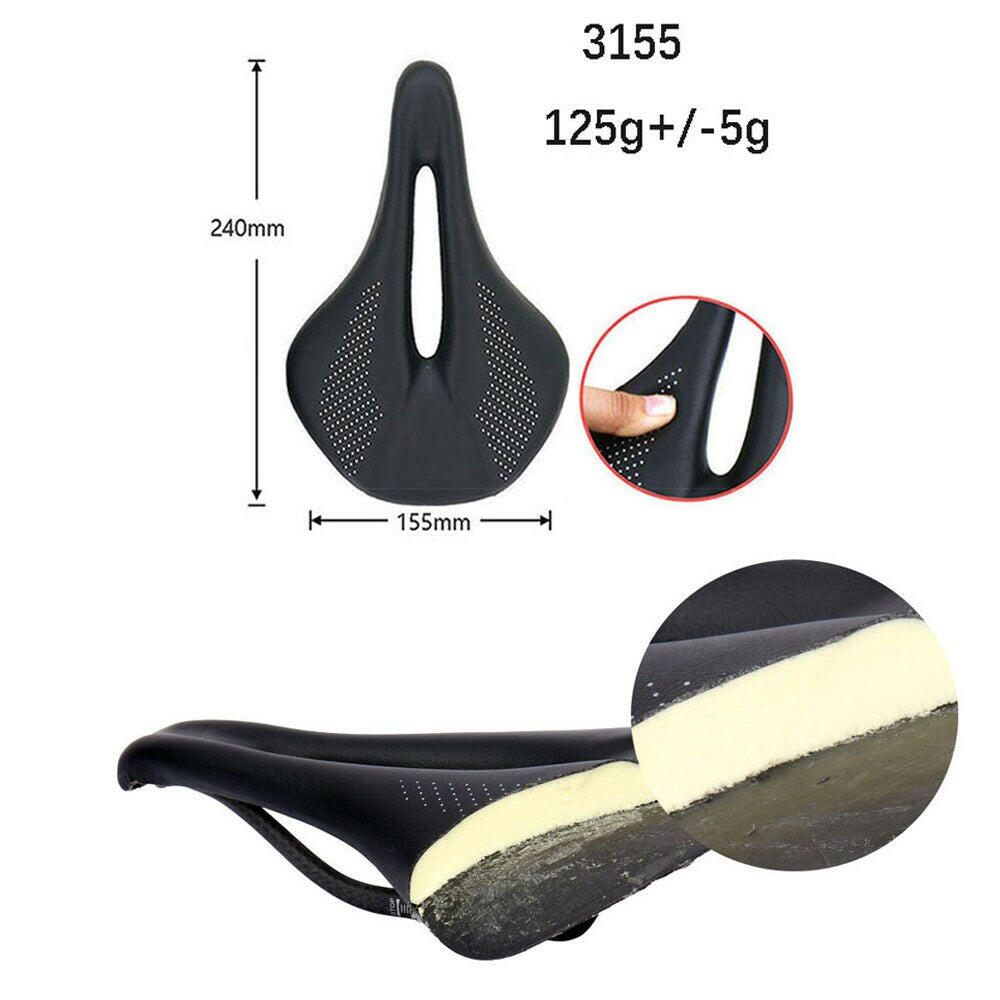 Full Carbon Bicycle Saddle MTB/Road Bike Saddles Ultralight Breathable Comfortable Seat Cushion 120g Cycling Seat Parts-WAYBIKER