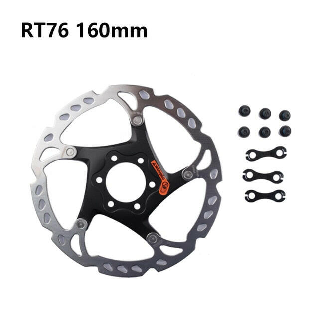 SHIMANO XT Brake Disc SM RT76 RT86 Rotor Ice Point Technology Brake Disc 6 Bolt Mountain Bikes Disc 160MM 180MM 203MM-WAYBIKER