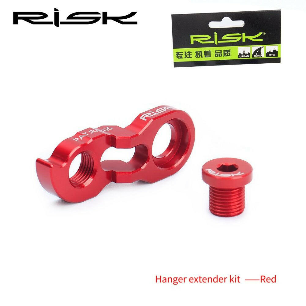 RISK Bike Rear Derailleur Link Hanger Extender Converter Extension MTB Road Bicycle Frame Tail Hook Hanger Extender Cassette-WAYBIKER