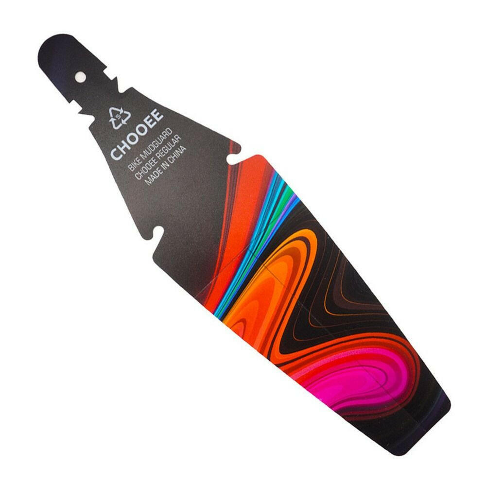 Bike Saddle Fender Fixed Gear Bicycle Part Rear Mudguard Printed Pattern Mud Guard Wings Cycling Accessories Plastic Ass Savers-WAYBIKER