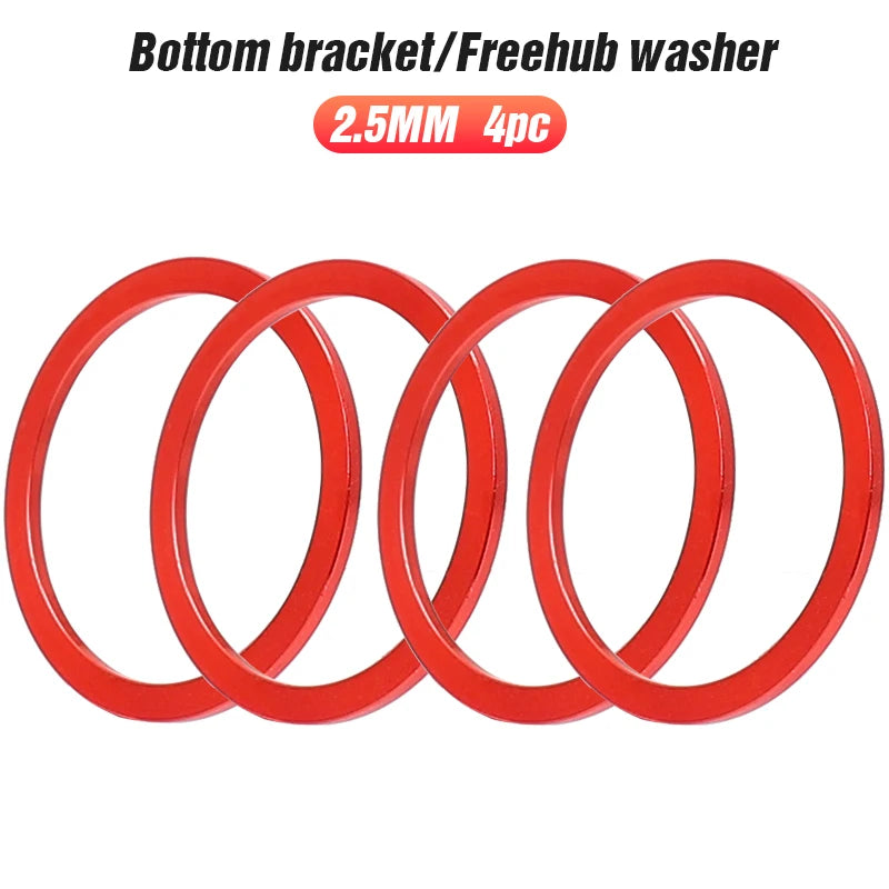 Lebycle Mtb Bicycle Accessories Aluminum Alloy CNC Hub Spacer Bottom Bracket Washer-WAYBIKER