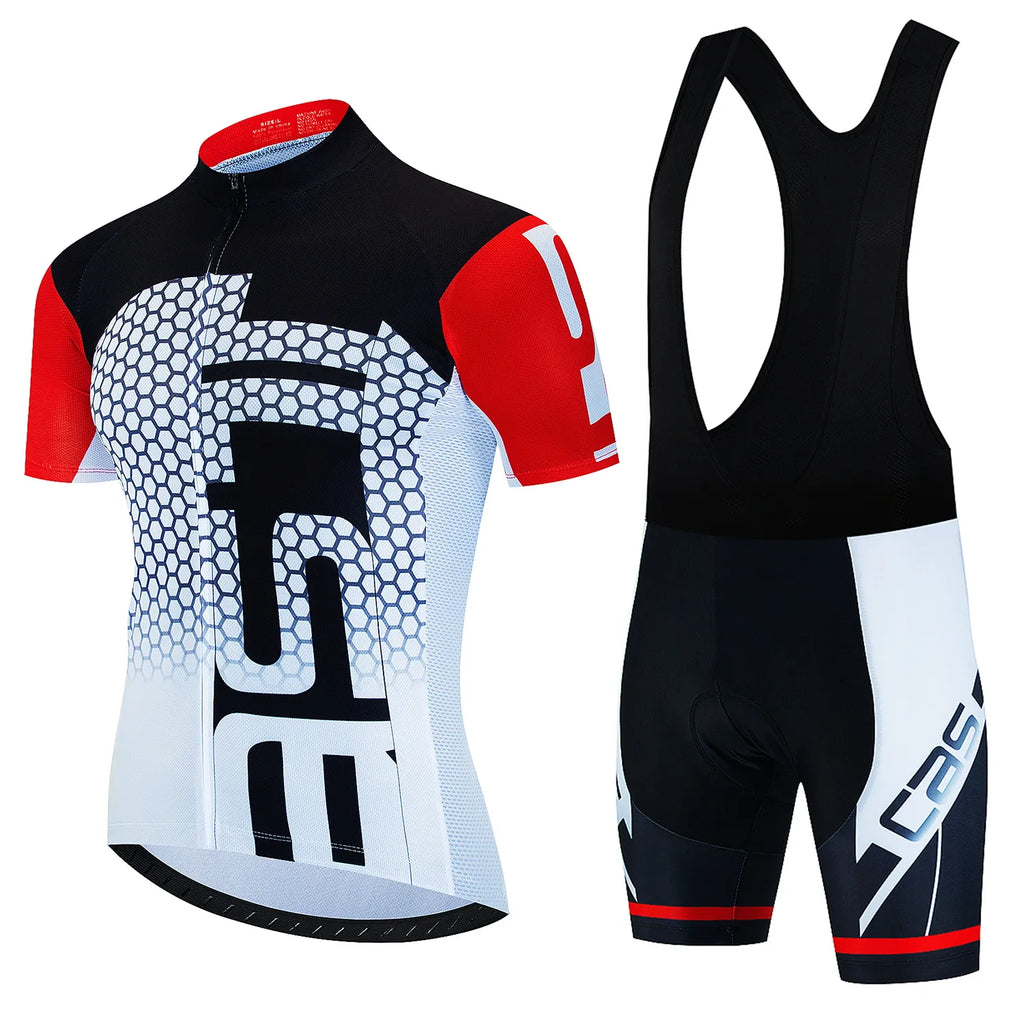 New Cycling Jersey Set Summer Cycling Clothing MTB Bike Clothes Uniform Maillot Ropa Ciclismo Men's Cycling Clothes Bicycle Suit-WAYBIKER