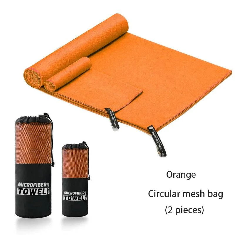 2 Pieces Of 80 X 40CM And 152 X 76CM Quick Drying Sports Towels, Swimming, Fitness, Camping, Running, Beach Towels-WAYBIKER