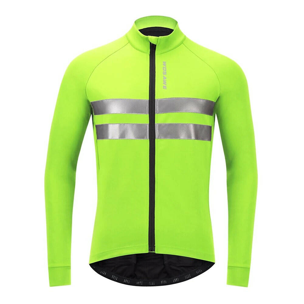 WOSAWE Winter Cycling Jackets Outdoor Sport Warm Coat Long Sleeve MTB Road Bike Jersey Windproof Windbreaker Cycling Clothing-WAYBIKER