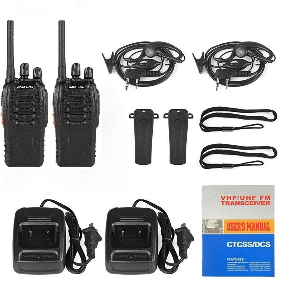 Baofeng BF-888S/BF-777S Walkie Talkie Two Way Radio HAM UHF 400 470MHz Professional Radio 16 Channel Transceiver for Hunting-WAYBIKER