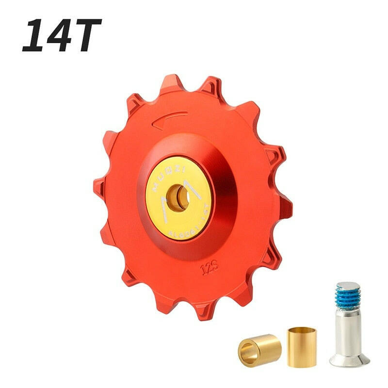 MUQZI Bike Pulley 11T 12T 13T 14T Rear Derailleur Jockey Wheel 7 8 9 10 11 12 Speed Chain Ceramic Pulley-WAYBIKER