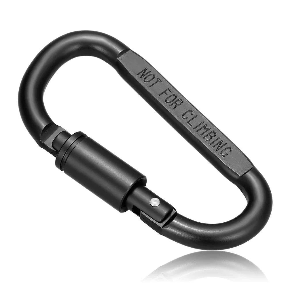 Lixada Aluminum Alloy Carabiner Outdoor Climbing Camping Carabiner Locking Hook Screw D Buckle Keychain Multi Tools mosqueton-WAYBIKER