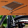 1/2/3/4pcs MUQZI Bicycle Parts V Brake Elbow Cable Pipe Adjustable Stainless Steel Fittings Replacement Mountain Bike-WAYBIKER
