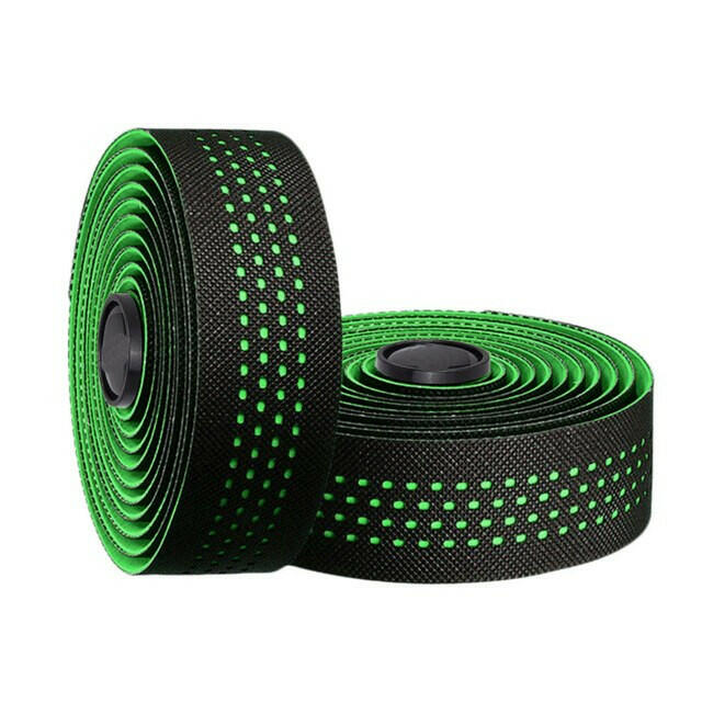 1pair Perforated Breathable Handlebar Tapes Non-slip Road Bike Bar Tape EVA/PU Soft Anti-Vibration Wrap Tape Durable Bar Bartape