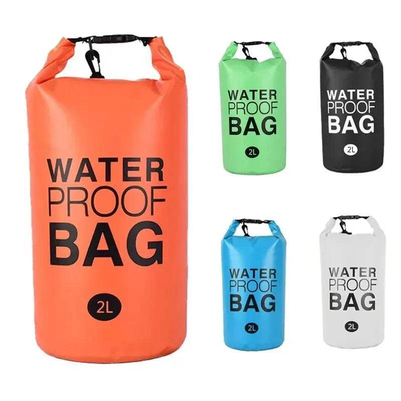 2 Liter Waterproof Dry Bag Storage Swimming Kayak River Hiking Float Sailing Canoe Diving Compression Backpack-WAYBIKER