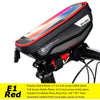 WILD MAN Bike Handlebar Bag Rainproof 5.8/6.0 Inch Phone Case Touch Screen Bicycle Bag Top Front Tube Bag Cycling Accessories-WAYBIKER