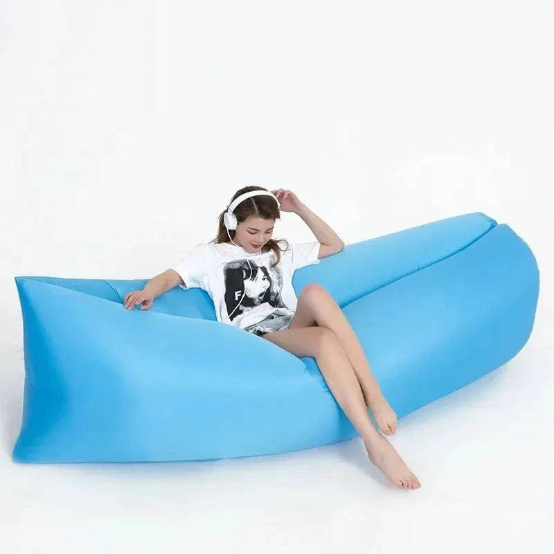 Outdoors Lazy Sofa Inflatable Sofa Ultralight Portable Beach Camping Mat Sleeping Bag Foldable Air Sofa Bed-WAYBIKER