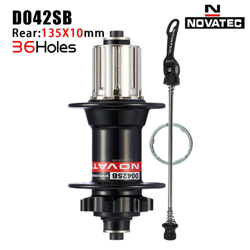 NOVATEC Mountain Bike Hub D041SB D042SB 32/36 Holes Mtb Bushing for 8/9/10/11 Speed MTB Disc Brake Hub Mtb Hubs 32H 36H