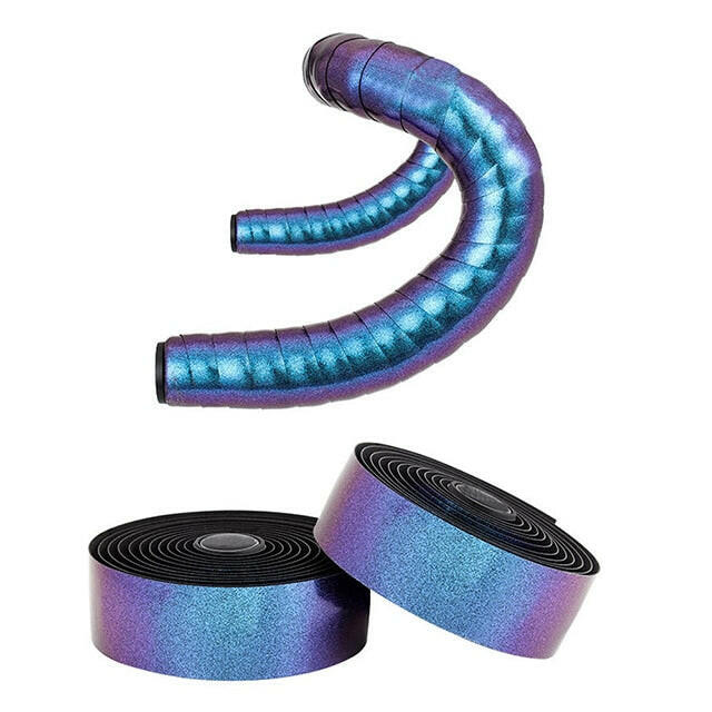 2pcs Chameleon Color Road Bike bar Tape EVA PU Bicycle Handlebar Tape Breathable Sweat Anti-Skid Shock Absorber Wrap Tape 2150mm-WAYBIKER