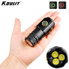 2000LM Powerful LED Flashlight Super Bright Mini EDC Keychain Light USB Rechargeable Torch Camping Lantern with Power Indicator