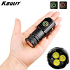 2000LM Powerful LED Flashlight Super Bright Mini EDC Keychain Light USB Rechargeable Torch Camping Lantern with Power Indicator-WAYBIKER