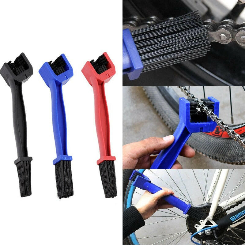 Portable Bicycle Chain Cleaner Motorcycle Road Bike Chain Clean Brush Bicycle Clean Tool Kit Cycling Chain Cleaner Maintenance