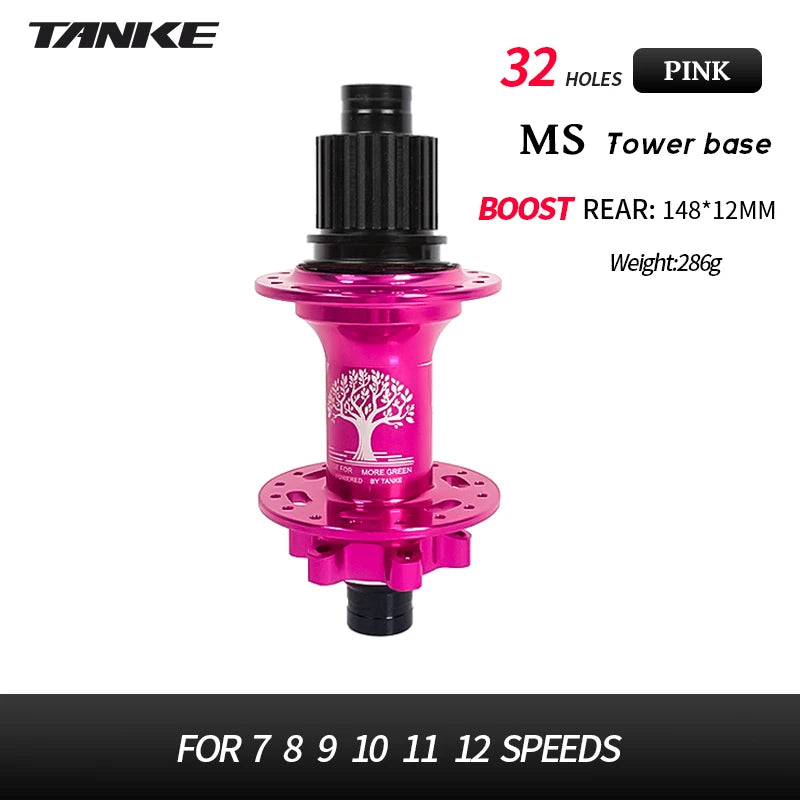 TANKE-Boost 12x148,15x110,Aluminum Bicycle Hub,32 Holes 120 Clicks 4Bearing MTB Mountain Bike Disc Brake Hub HG MS XD 8-12 Speed