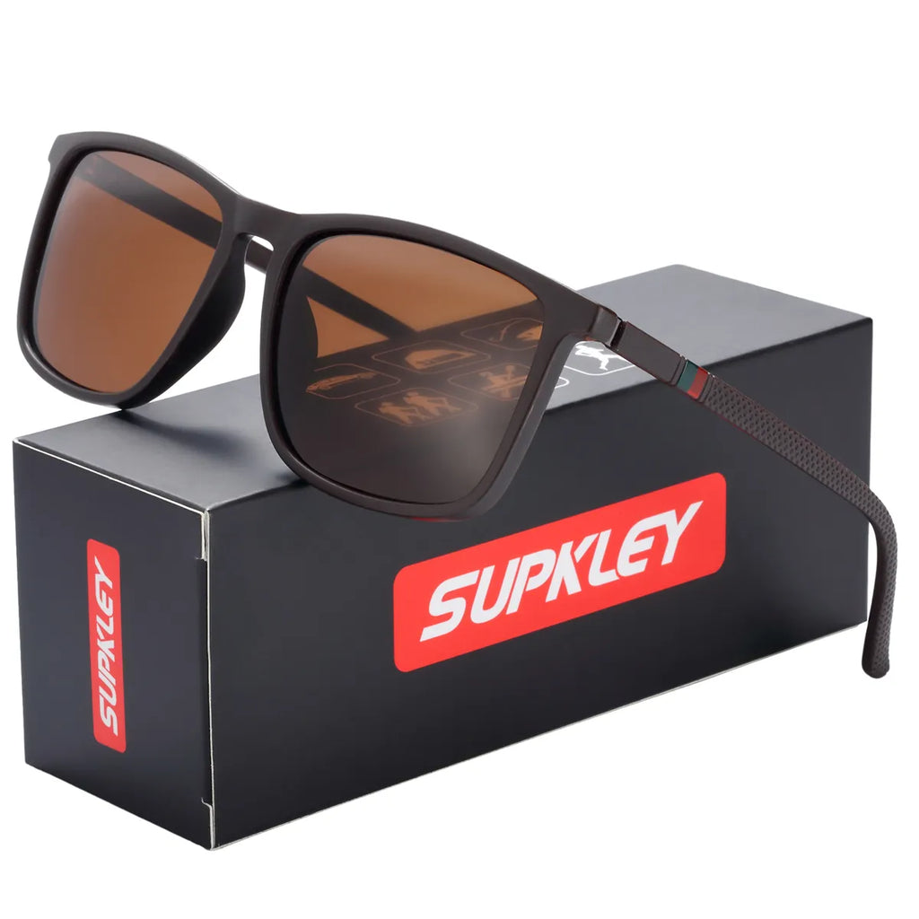 SUPKLEY Men's Polarized Sunglasses Driver Driving Fishing Sunglasses Outdoor Cycling Sports Glasses UV400 Eyewear Accessory-WAYBIKER