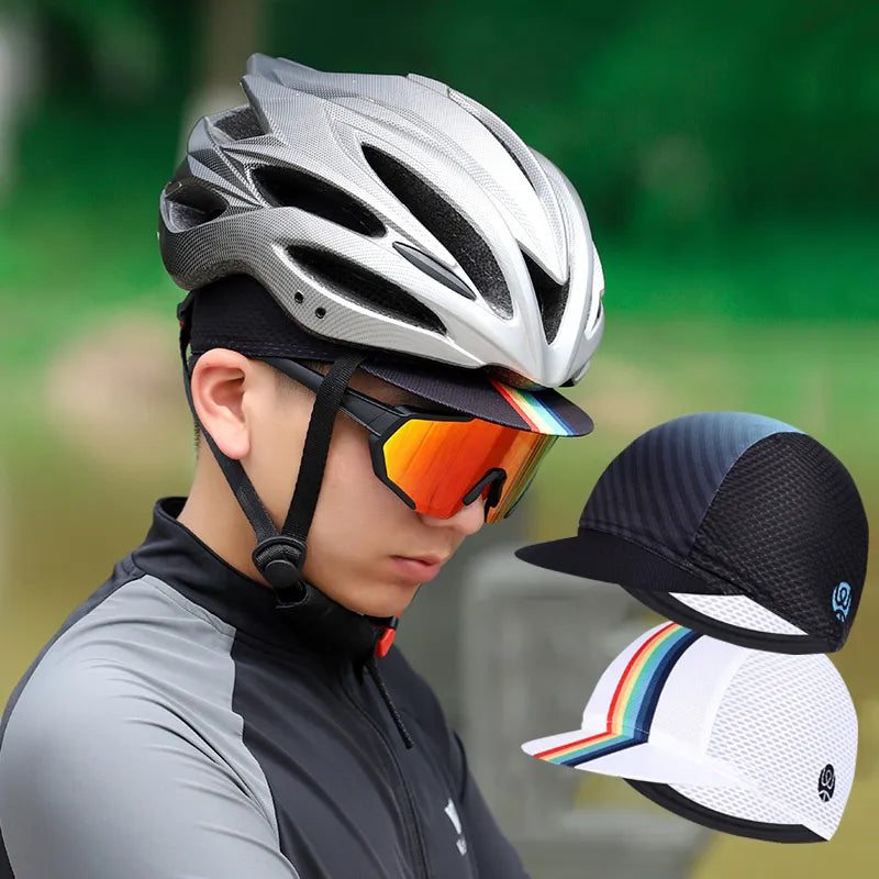 Summer Cycling Caps Sun Protection Breathable Hat Outdoor Sports Cap Helmet Liner Hat Road Bike Mountain Bike Men Women Cycling