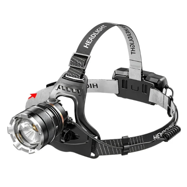 USB Rechargeable Headlamp Flashlight P50 Outdoor Night Fishing Long-lasting Battery Outdoor 18650 Rechargeable Telescopic Zoom-WAYBIKER
