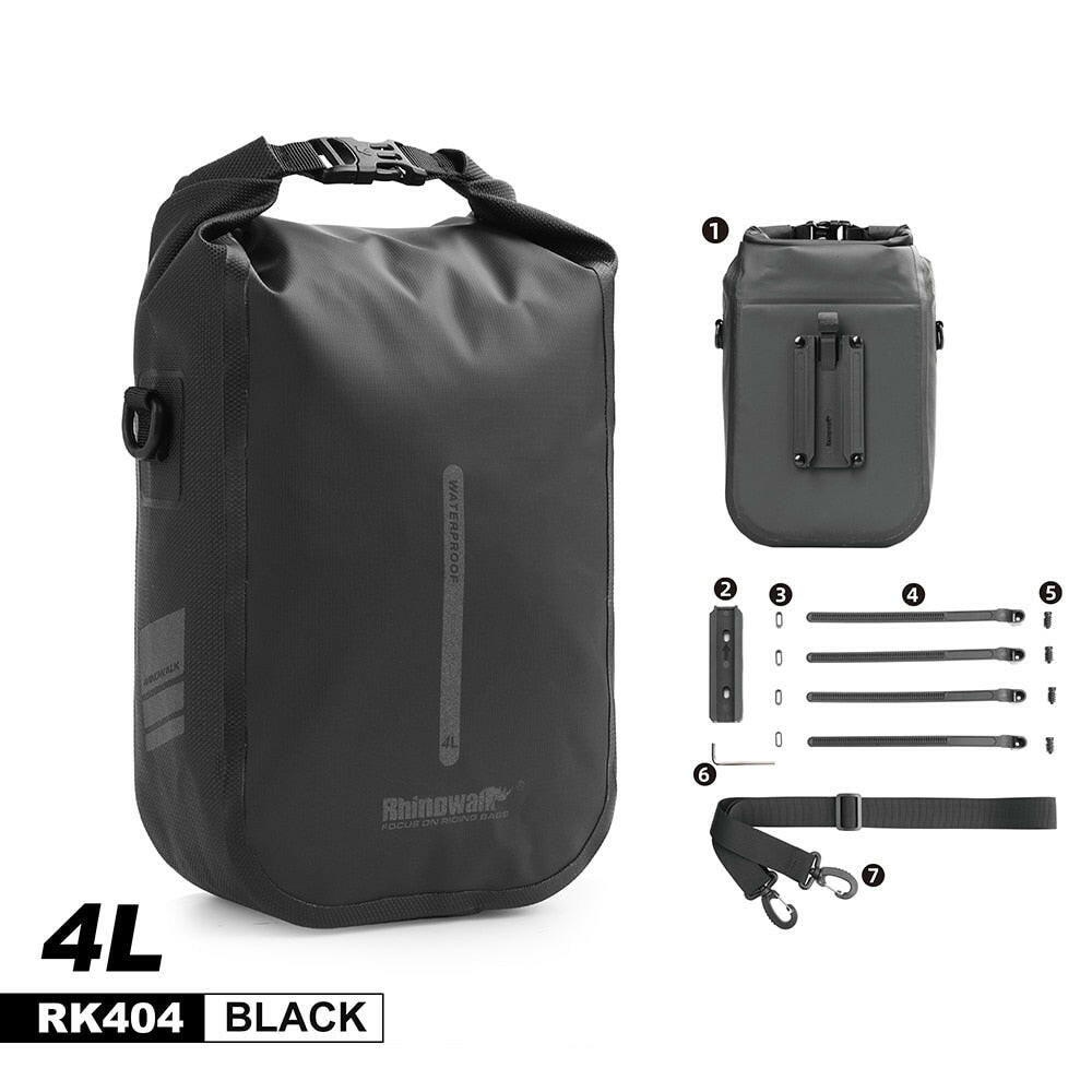 Rhinowalk 4L MTB Bike Front Fork Bag Waterproof Cycling Bag Bicycle Front Bag Electric Scooter Storage Bags Cycling Accessory-WAYBIKER