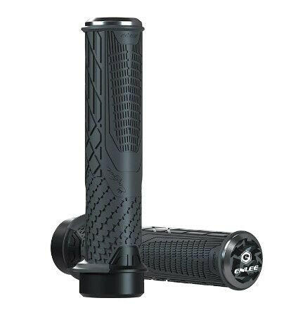 ENLEE Cycling Bike Rubber Handle Cover Anti-Slip Shock Absorber Grip Mountain Bike Handle Universal Unilateral Locking-WAYBIKER
