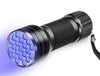 21LED UV Flashlight Glue Curing Flashlamp Ultraviolet Ink Dryer Money Fluorescer Detector UV Oil Curing Purple Light Torch-WAYBIKER