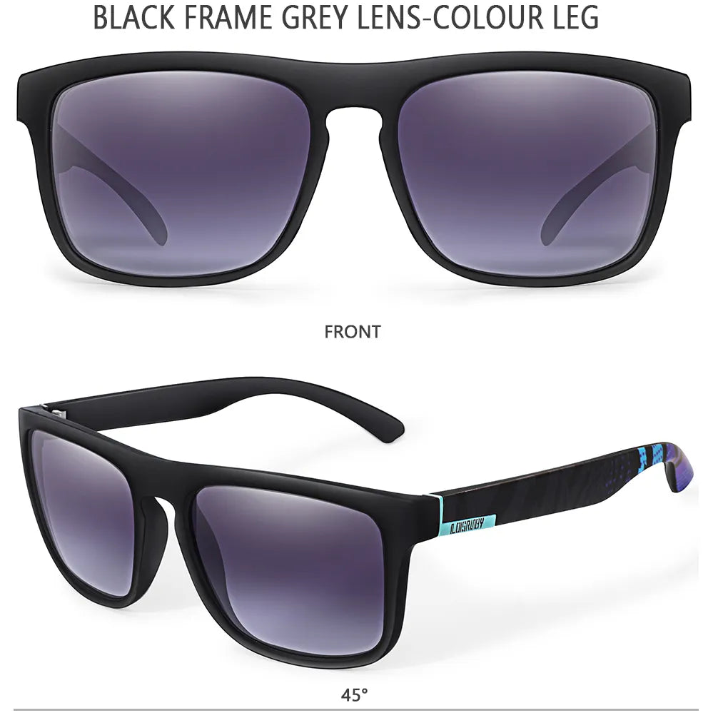 LOISRUBY Brand Square Cycling Sunglasses Men Women Polarized Goggles for Fishing Driving Running UV400 Eyewear-WAYBIKER