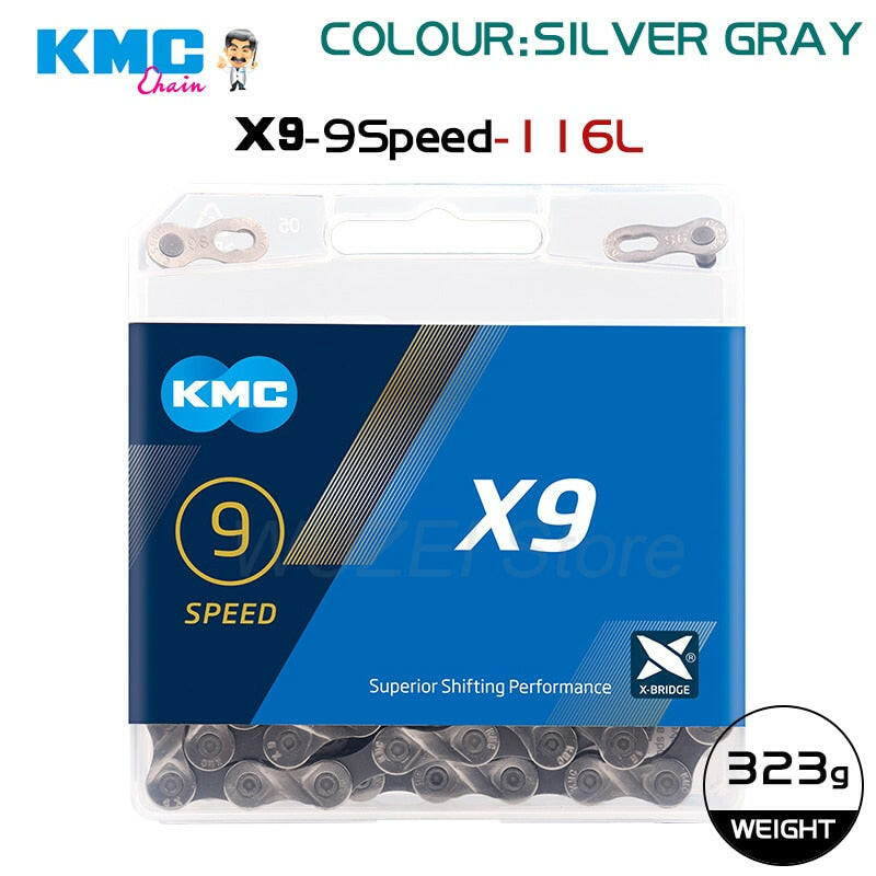 KMC Chain X8 X9 X10 X11 X12 MTB Road Bike Bicycle Chain For 8/9/10/11/12 Speed Crankset Derailleur Accessories for Shimano SRAM-WAYBIKER