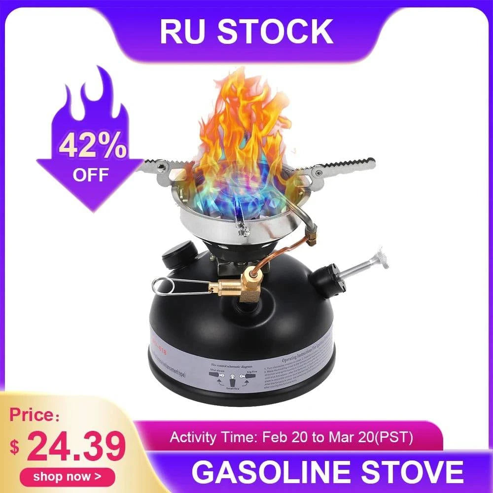 Outdoor Electronic Ignition Stoves High-Power Portable Foldable Adjustable Firepower Furnace Gasstove Camping Hiking-WAYBIKER