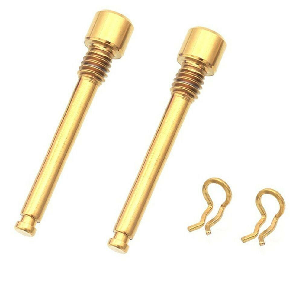 Bicycle Hydraulic Disc Brake Pad Bolts M4 Titanium Alloy Fixing Pin Inserts Caliper Screws Retainer Pin Cycling Bike Accessories-WAYBIKER