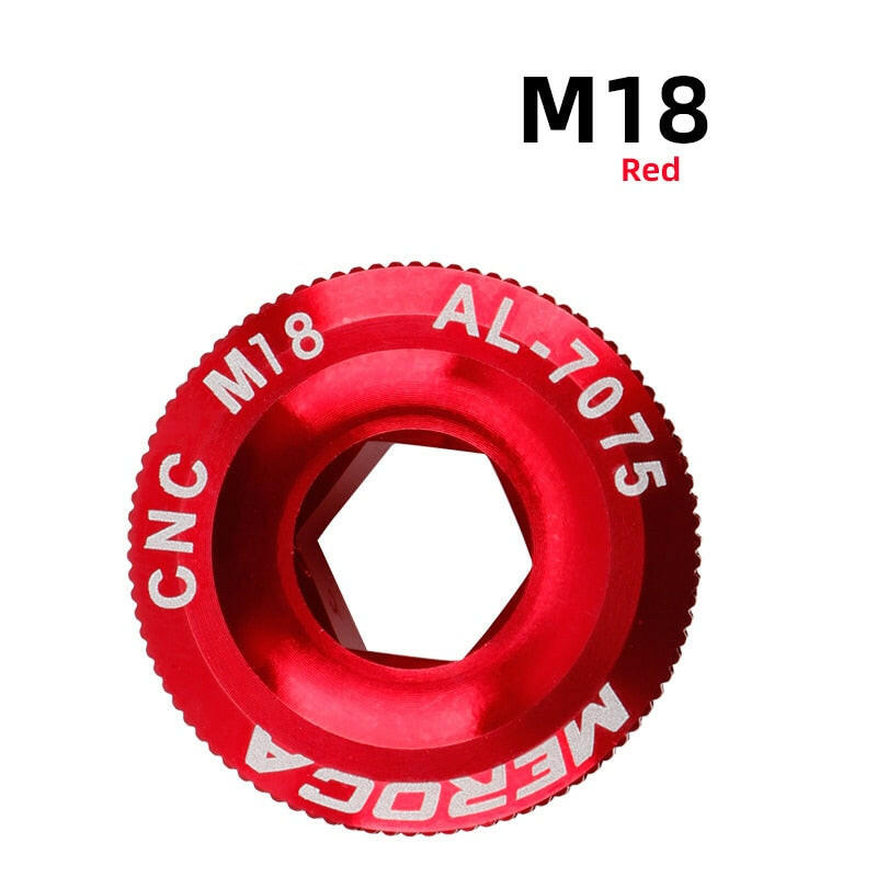 MEROCA MTB Hollowtech Crank Bolt  M18 M19 M20 Mountain Bike Crank Cover Crank Arm Bolt For IXF-WAYBIKER