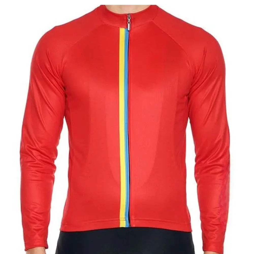 Men's Pro Team Long Sleeves Cycling Jersey 2023 Spring Autumn Bicycle Cycling  Breathable Clothing-WAYBIKER