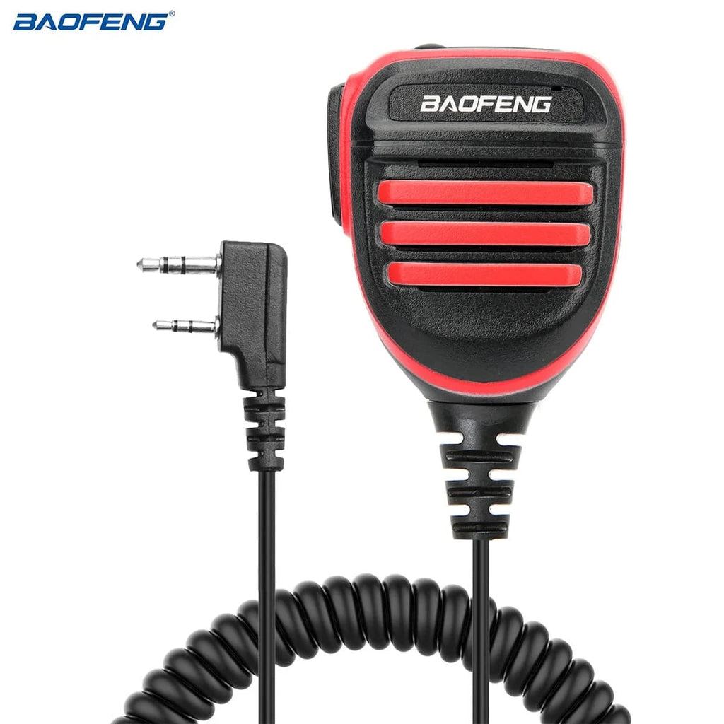 Baofeng BF-780 Dual PTT Remote Shoulder Walkie Talkie Speaker Mic Handheld Radio Microphone K 2 Pin For UV-5R BF-888S 21 PRO-WAYBIKER