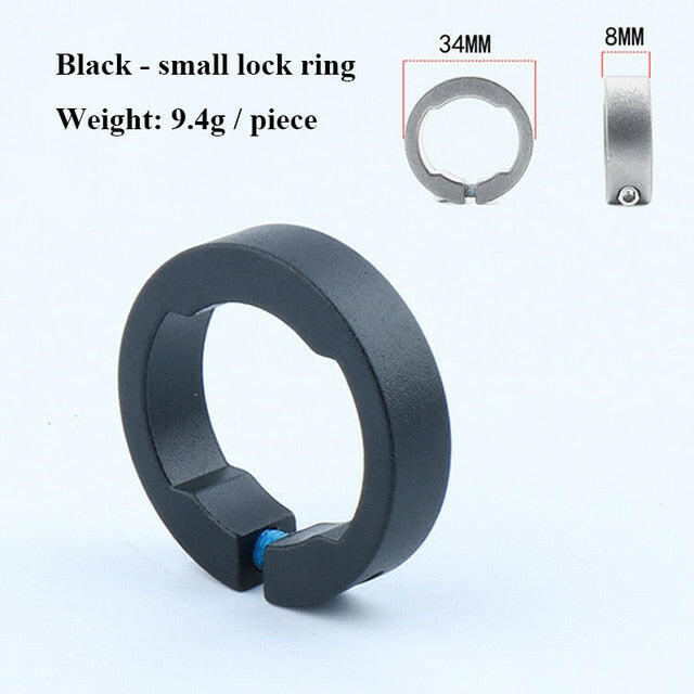 2pcs Bicycle Grips Ring 8/12mm Aluminum Alloy End Lock Rings MTB Mountain Road Bike Handlebar Bicycle Parts cycling Accessories-WAYBIKER