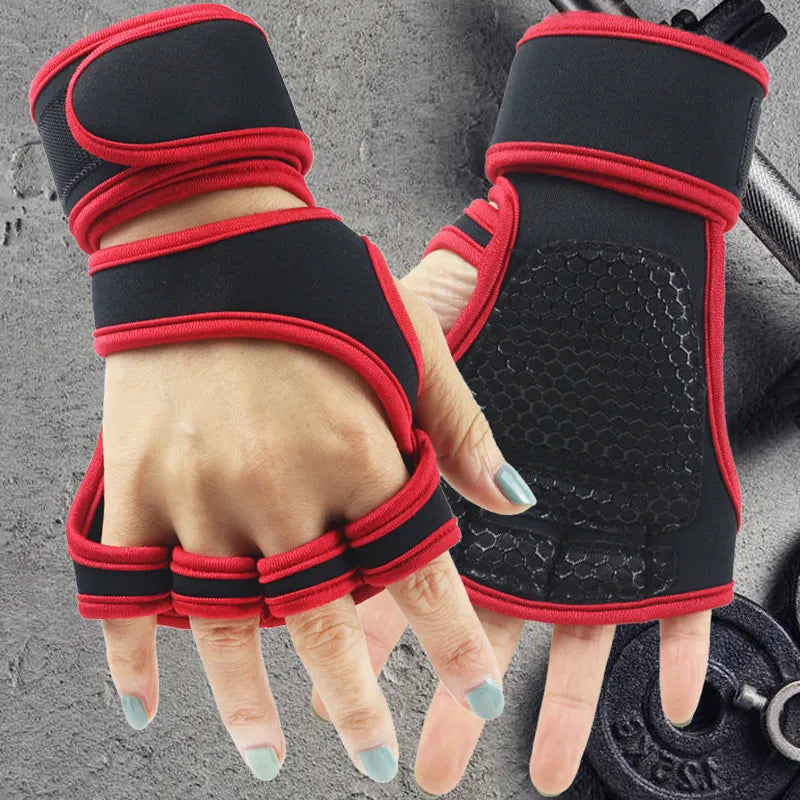Hand Wrist Palm Protector Gloves Weightlifting Training Gloves for Men Women Fitness Sports  Cycling  Gymnastics Gym Gloves-WAYBIKER