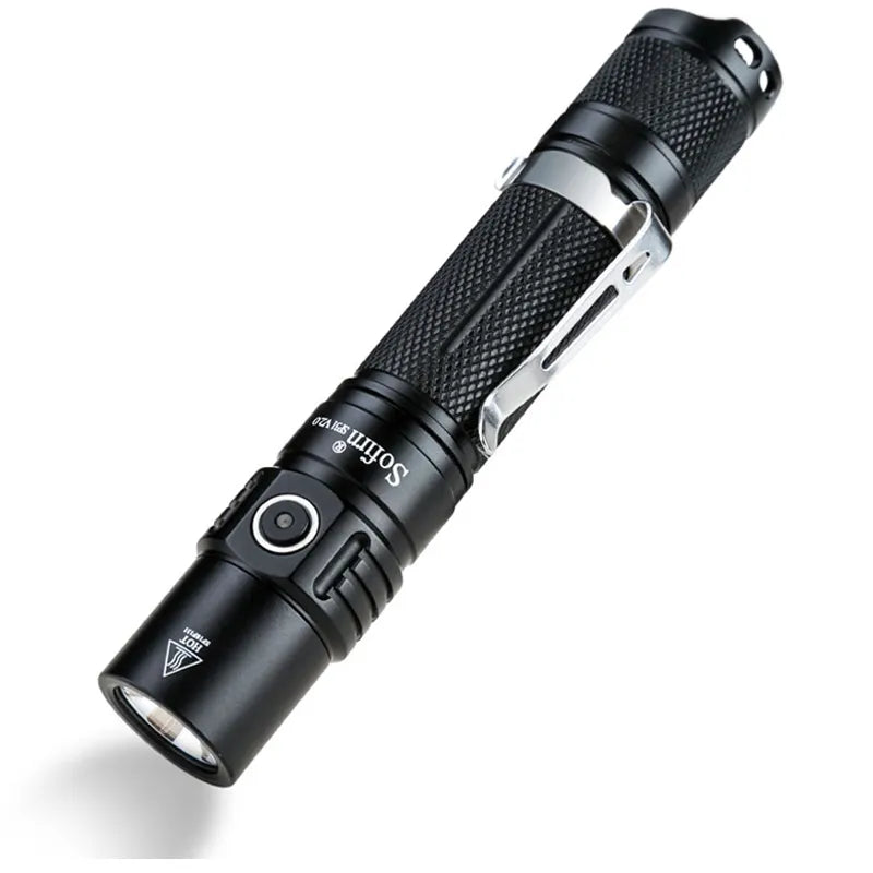 Sofirn SP31 V2.0 Powerful Tactical LED Flashlight 18650 Cree XPL HI 1200lm Torch Light Lamp with Dual Switch Power Indicator ATR-WAYBIKER