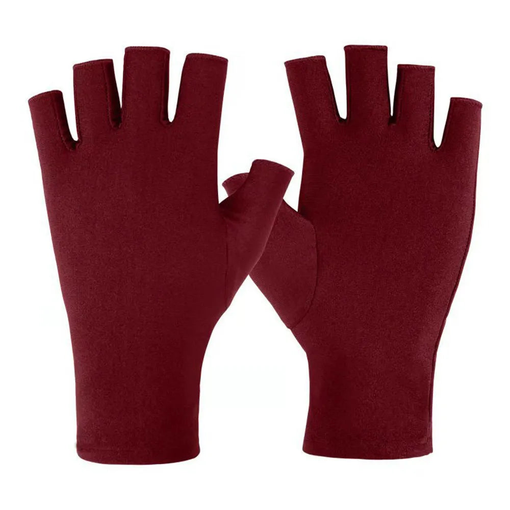 Outdoor Cycling Gloves Summer Breathable Sunscreen Gloves UV Protection Driving Gloves Non-slip Unisex Half Fingers Gloves-WAYBIKER