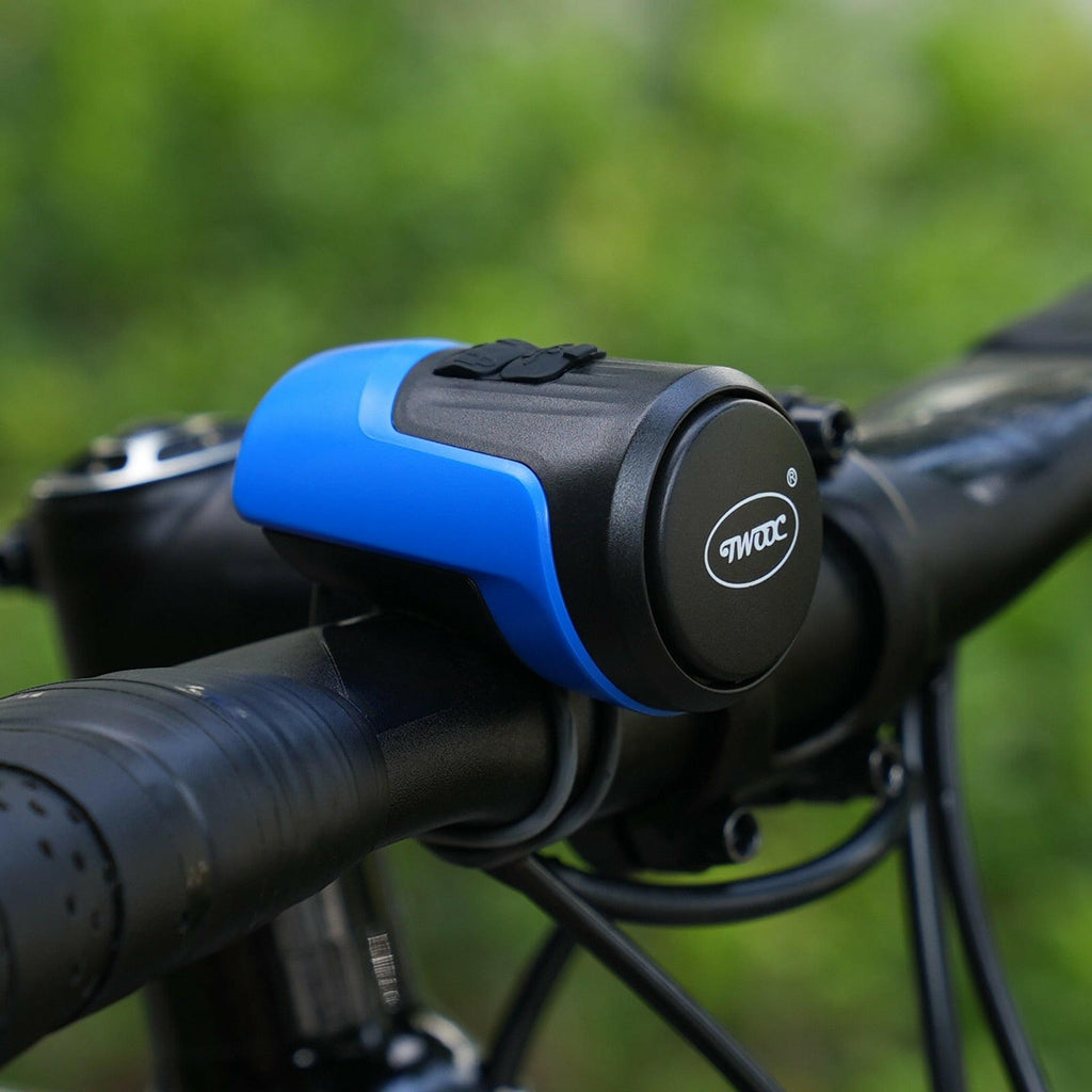 TWOOC 125dB Electronic Bike Horn Waterproof Bicycle bell Rechargeable Battery Loud Sound Suitable for Mountain Bike Road Bike-WAYBIKER