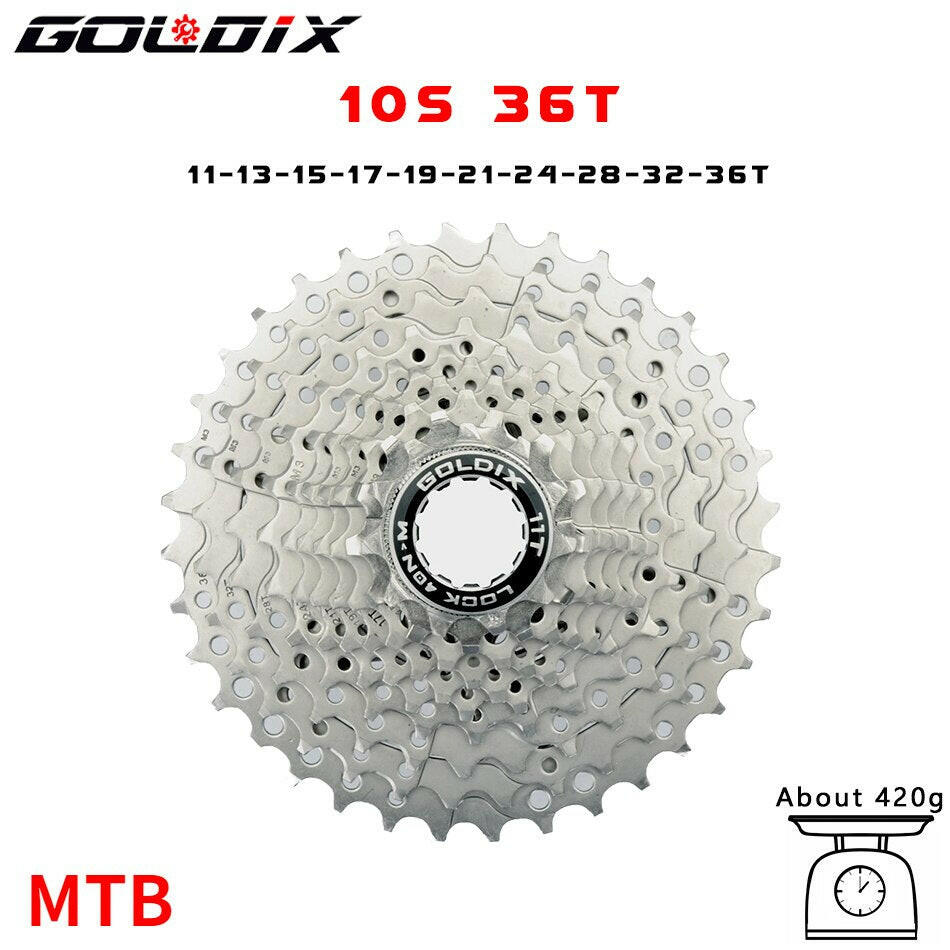 GOLDIX Road Bike 8 9 10 11 Speed Velocidade 11-25T/28T/32T/34T/36T Bicycle Cassette Freewheel MTB Sprocket for SHIMANO SRAM-WAYBIKER