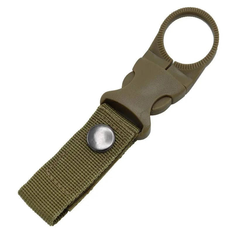 Webbing Buckle Hook Water Bottle Holder Clip Outdoor Military Nylon EDC Climb Carabiner Belt Backpack Hanger Camp-WAYBIKER